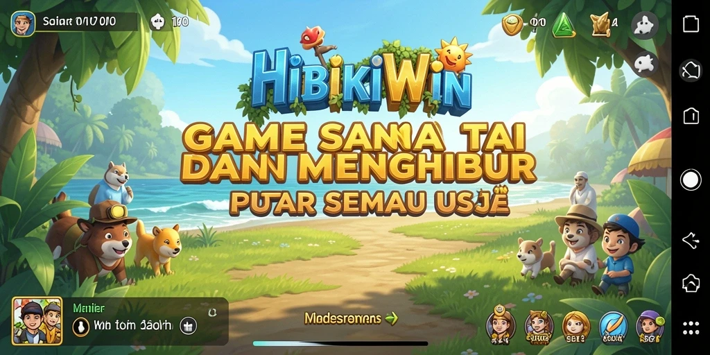Tangkapan layar HIBIKIWIN menampilkan keseruan gameplay Casual yang menghibur.