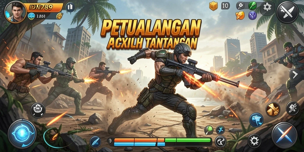 Gameplay seru dalam IDN789 dengan aksi menegangkan.