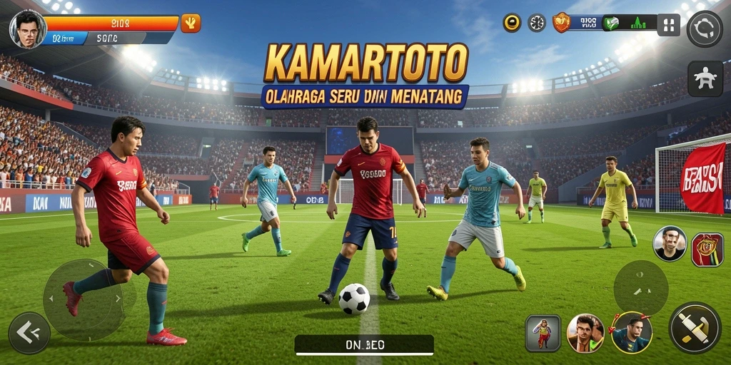 Tampilan gameplay <strong>KAMARTOTO</strong> dengan berbagai cabang olahraga yang seru.