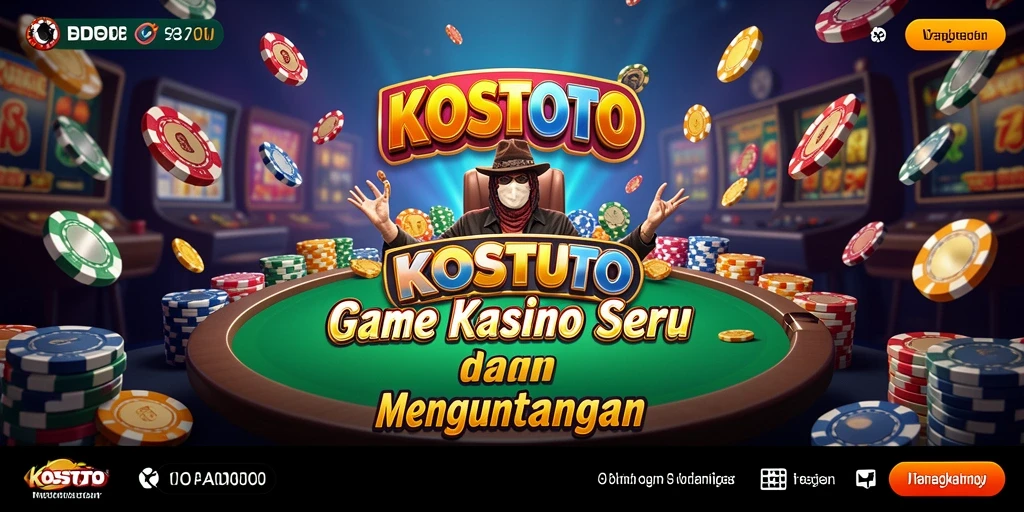 Tampilan utama gameplay KOSTOTO yang mengasyikkan dan menarik.