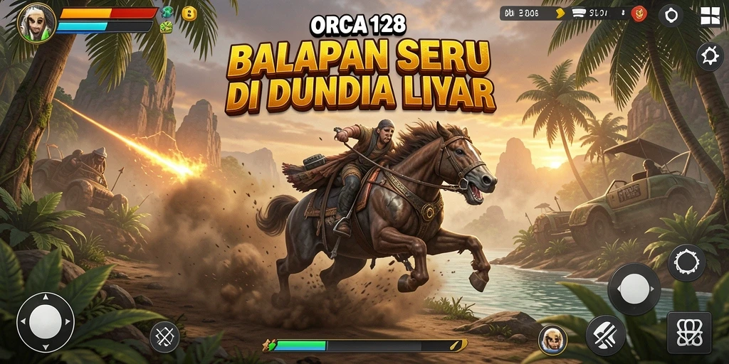 Tampilan gameplay balap yang menegangkan dan memukau.