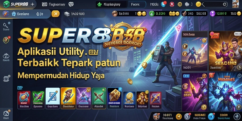 Tampilan screenshot utama SUPER88 menunjukkan fitur-fitur praktis yang memudahkan pengguna.